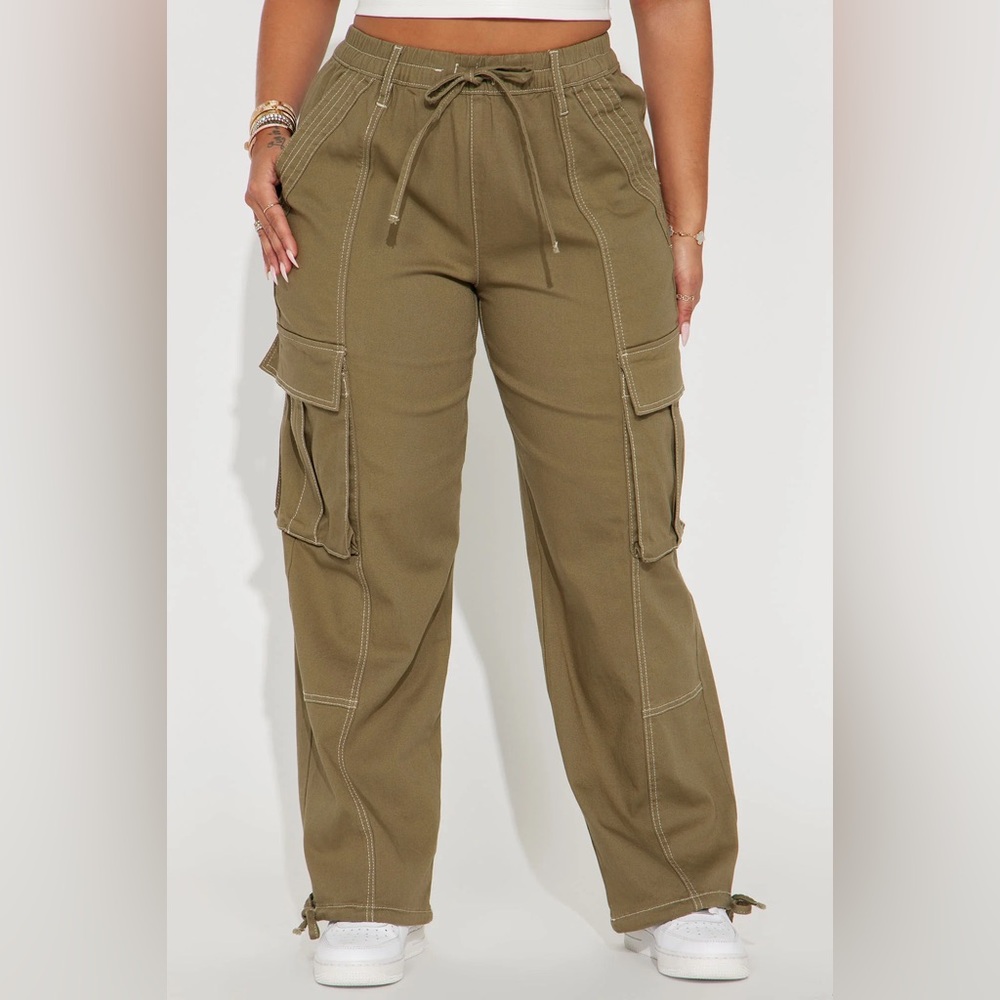 Almost Famous Olive Cargo Pants